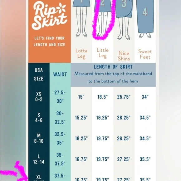 RipSkirt Hawaii Rip skirt Hawaii velcro wrap waist - XL (16-18) Length 2 - Picture 11 of 11